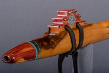 Mountain Mahogany Native American Flute, Minor, Mid F#-4, #J13E